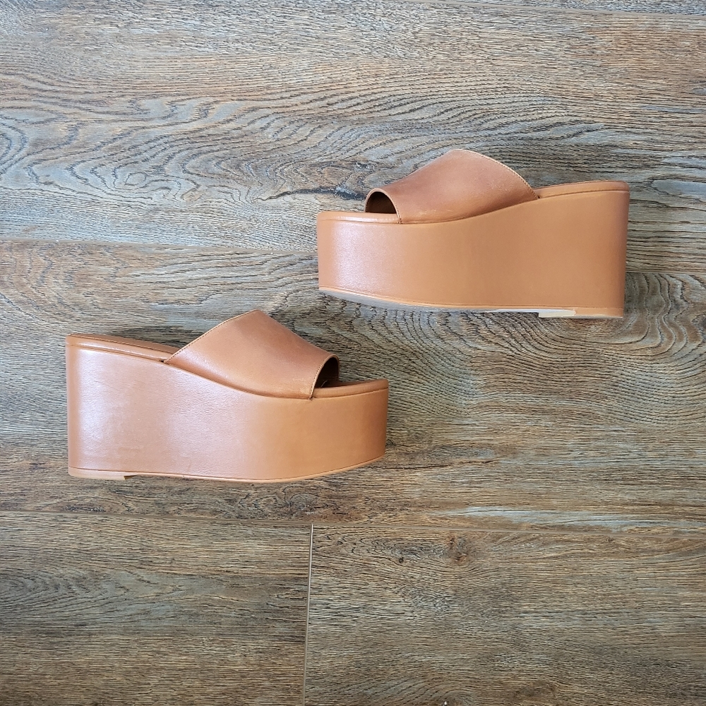 Alphas genuine leather platforms